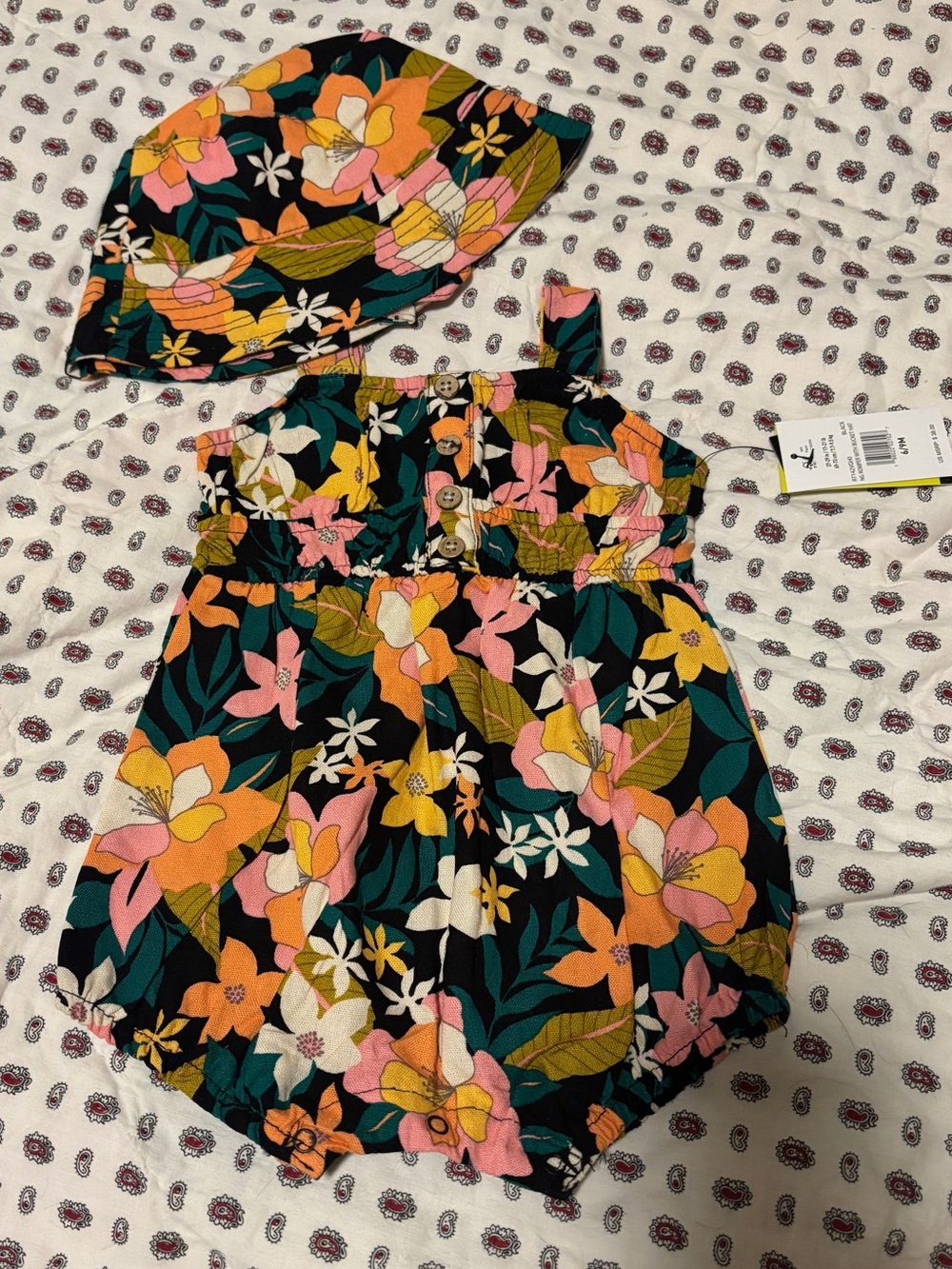 Volcom Romper and Bucket Hat